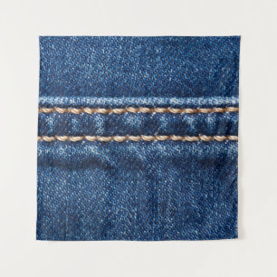 Tapete De Parede Densidade com títulos: a textura do jeans fechado.