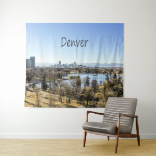 Tapete De Parede Denver City e Mountains Colorado