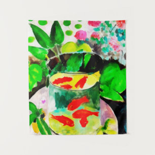 Tapete De Parede depois de Henri Matisse, The Goldfish, desenho dig