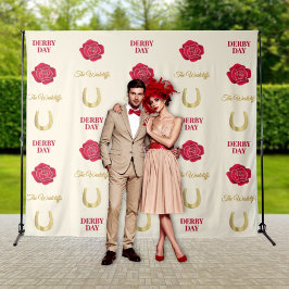 Tapete De Parede Derby Day Ivory Gold Rose Fundo Personalizado para