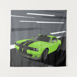 Tapete De Parede Desafiante Verde