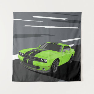Tapete De Parede Desafiante Verde