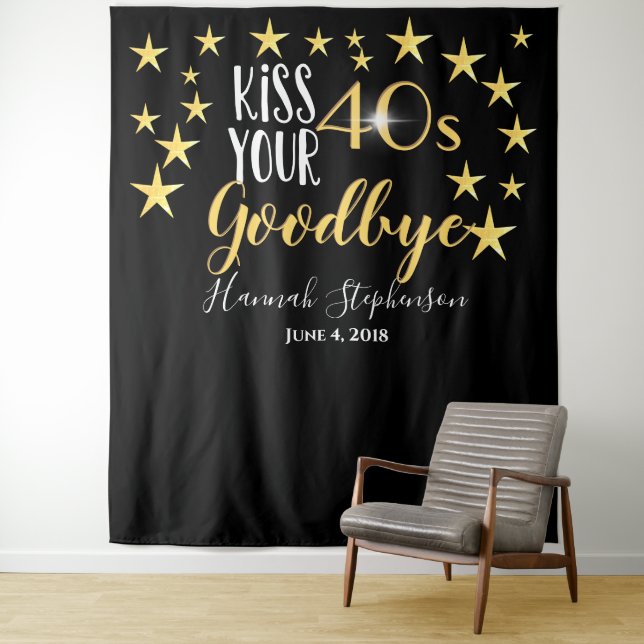 Tapete De Parede desejo de despedida dos seus 40 anos adereço para  (In Situ)