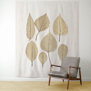 Tapete De Parede Desenho Botânico Naturalista Vintage   Folhas 1858