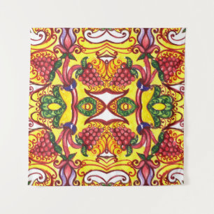 Tapete De Parede Desenho De Mão: Elegância Ornamental Floral.
