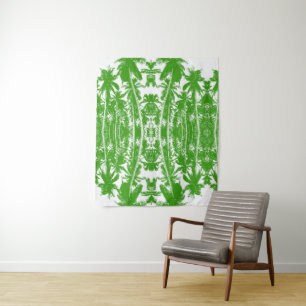 Tapete De Parede Desenho de Palmeiras Abstratas