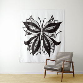 Tapete De Parede Desenho estranho da tinta do abstrato do tatuagem