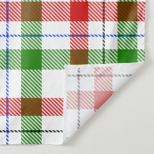 Tapete De Parede Desenho Xadrez de Flanela Vermelho Verde Branco de