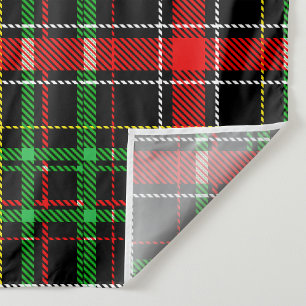Tapete De Parede Desenho Xadrez Escocês Flanela Natal Preto