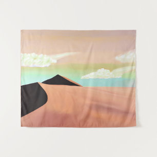 Tapete De Parede Deserto do Sudoeste com Arte Minimalista de Dunas