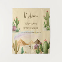 Deserto Oh Cactus Menino Boho Arco Chá de Bebê