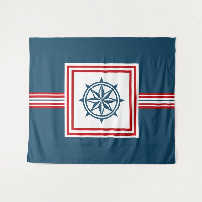 Tapete De Parede Design com tema náutico (Frente (Horizontal))