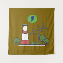 Tapete De Parede Design da central nuclear