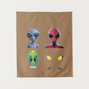 Tapete De Parede Design de Alienígena 3D exclusivo
