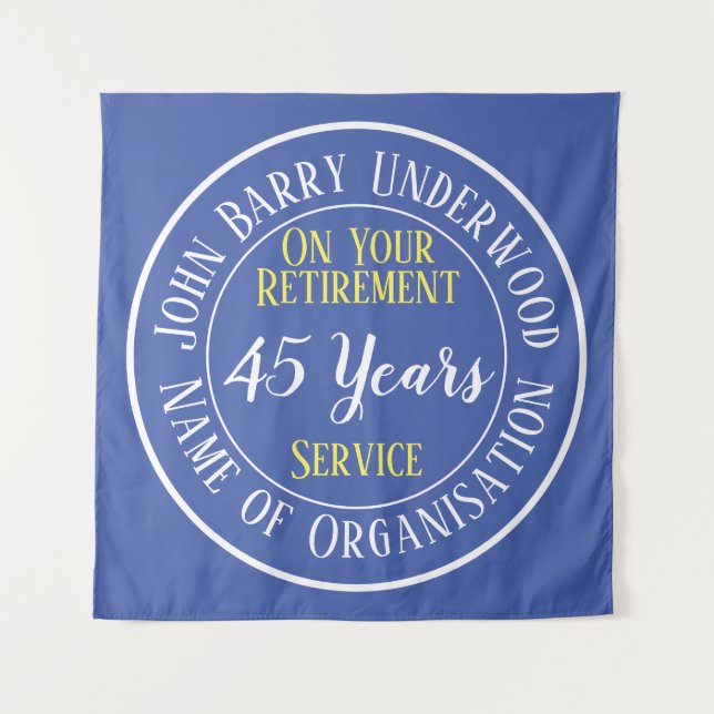 Tapete De Parede Design de aposentadoria com anos servidos (Frente)