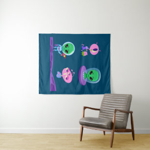 Tapete De Parede design de Caractere de Alienígena 3D