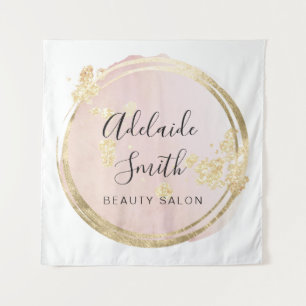 Tapete De Parede design de círculo rosa