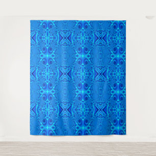 Tapete De Parede Design de espiral azul