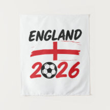 Design de Fã de Futebol Inglaterra 2026, Cruz e Bo