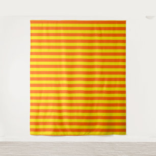 Tapete De Parede Design de faixas laranja e amarela