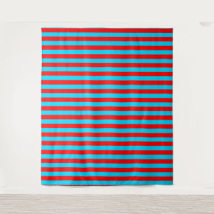Tapete De Parede Design de faixas vermelhas e azuis