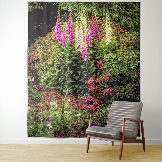 Tapete De Parede Design de Muro do Foxglove Garden (In Situ)