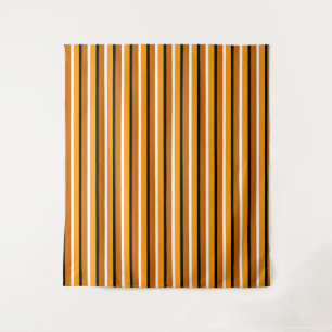 Tapete De Parede Design de Padrão de Stripes Castanho Laranja