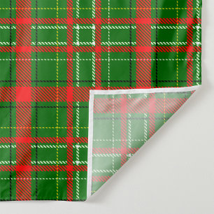 Tapete De Parede Design de Padrão de Xadrez de Tartan no Natal Verd