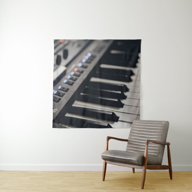 Tapete De Parede Design de Piano Fofo (In Situ)