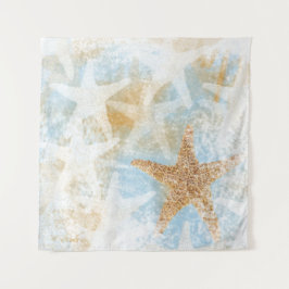 Tapete De Parede Design do mar de Starfish costeiro