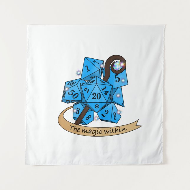 Tapete De Parede Design do Sorcerer Dice (Frente)