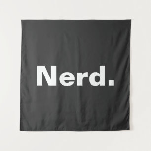 Tapete De Parede Design engraçado minimalista com uma palavra nerd