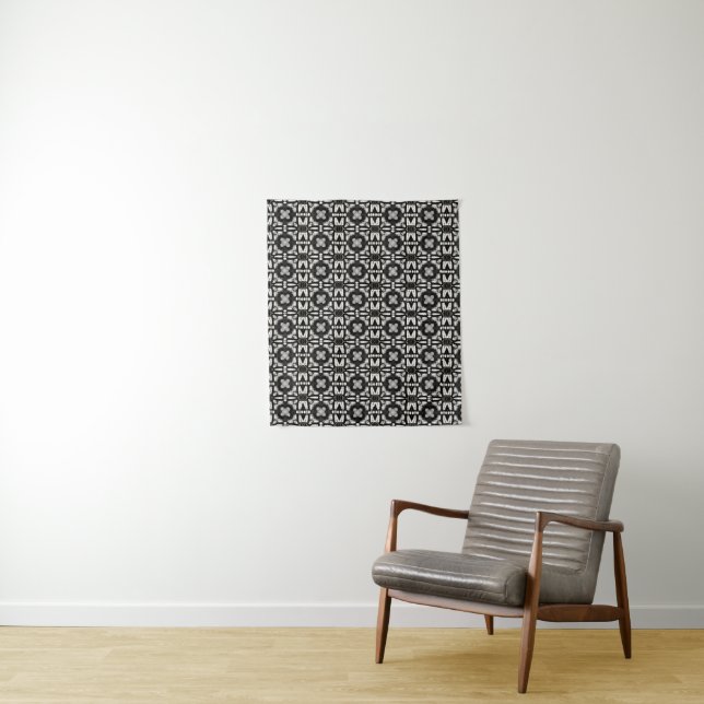 Tapete De Parede Design, preto e branco, geométrico (In Situ)