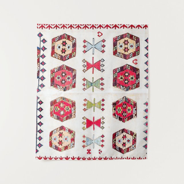 Tapete De Parede Destaque Colorido do Padrão Aztec (Frente)