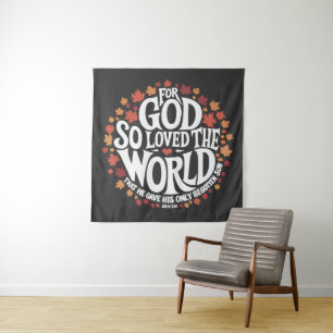 Tapete De Parede Deus Amou Tanto o Mundo