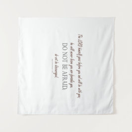 Tapete De Parede Deuteronomy 31 Do Not Be Afraid, Floral Borders