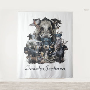 Tapete De Parede  Deutscher Jagdterrier Square Wall Clock Café Mu