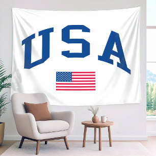 Tapete De Parede Dia da Independência Patriótico Bandeira Americana