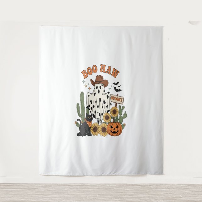 Tapete De Parede Dia de as Bruxas engraçado Ocidental do Espírito d (Frente)