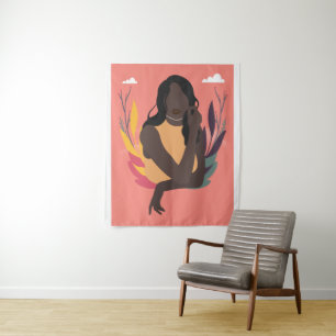 Tapete De Parede Dia de Consciência Preta Desenhada à Mão Concei