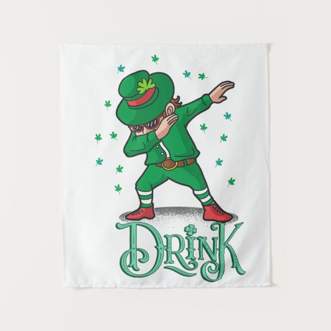 Tapete De Parede Dia de São Patrick, Shamrock (Frente)