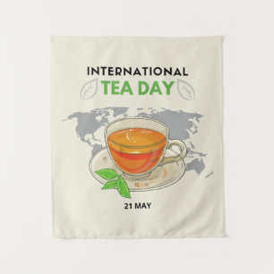 Tapete De Parede Dia Internacional do Chá