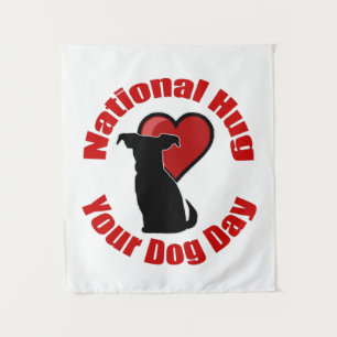 Tapete De Parede Dia Nacional de Abraçar Seu Cachorro