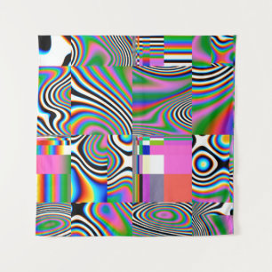 Tapete De Parede Digital effects. Vibrant abstract background. Colo