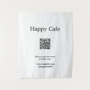 Tapete De Parede Digitalização do restaurante Café para ver o pedid