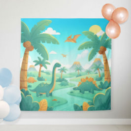 Tapete De Parede Dinosaur Photo Backdrop for Parties | Dino