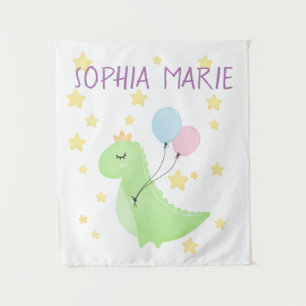 Tapete De Parede Dinossauro com Balões