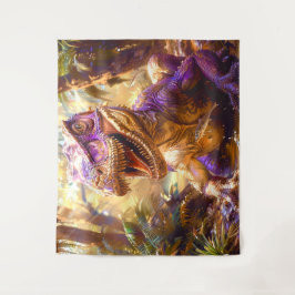 Tapete De Parede Dinossauro Roxo