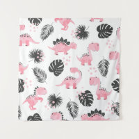 Dinossauros Rosa: Padrão Para Crianças Bonitas.