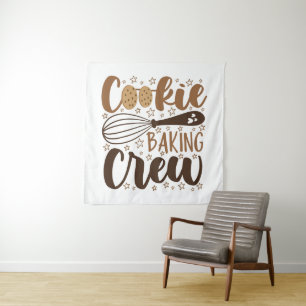 Tapete De Parede Diversão Cookie Baking Crew Design